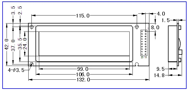 modulo display LCD a caratteri
