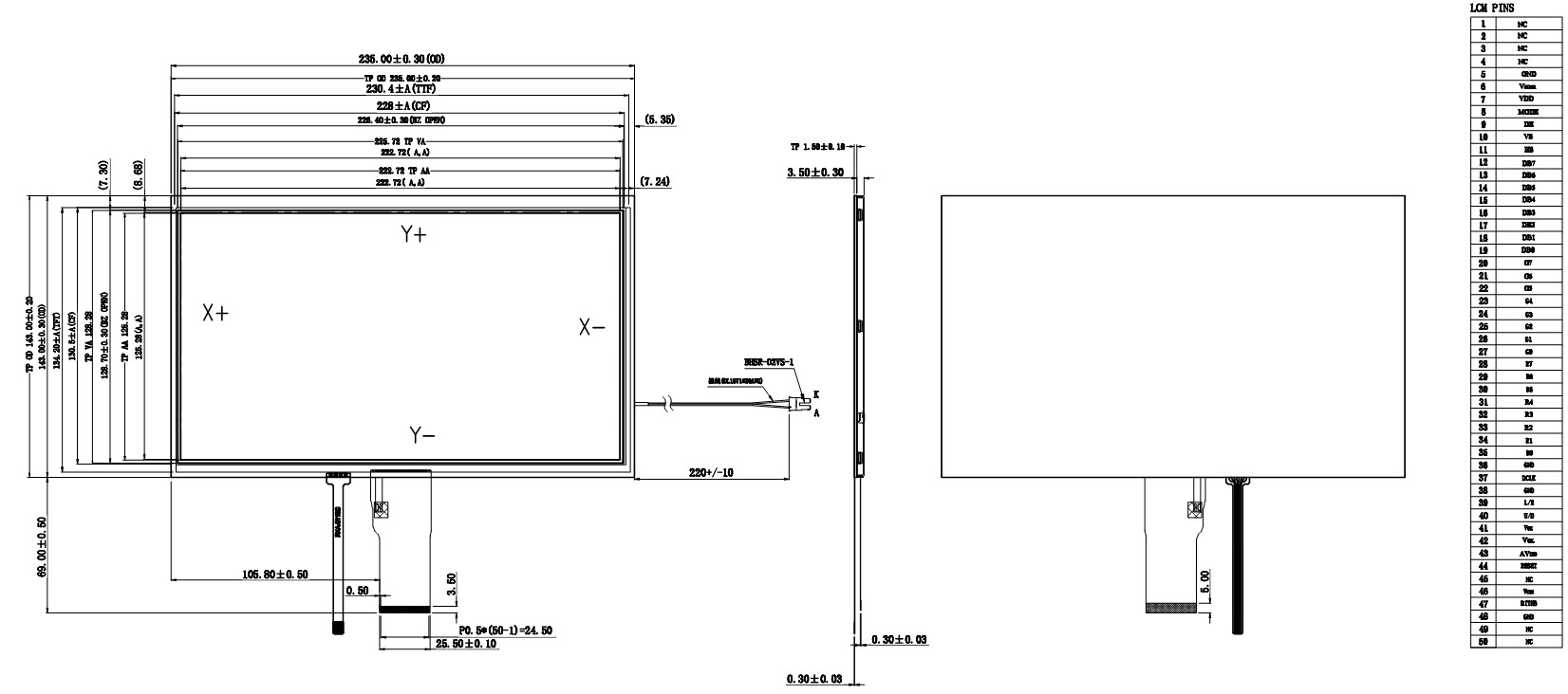 touch screen glass
