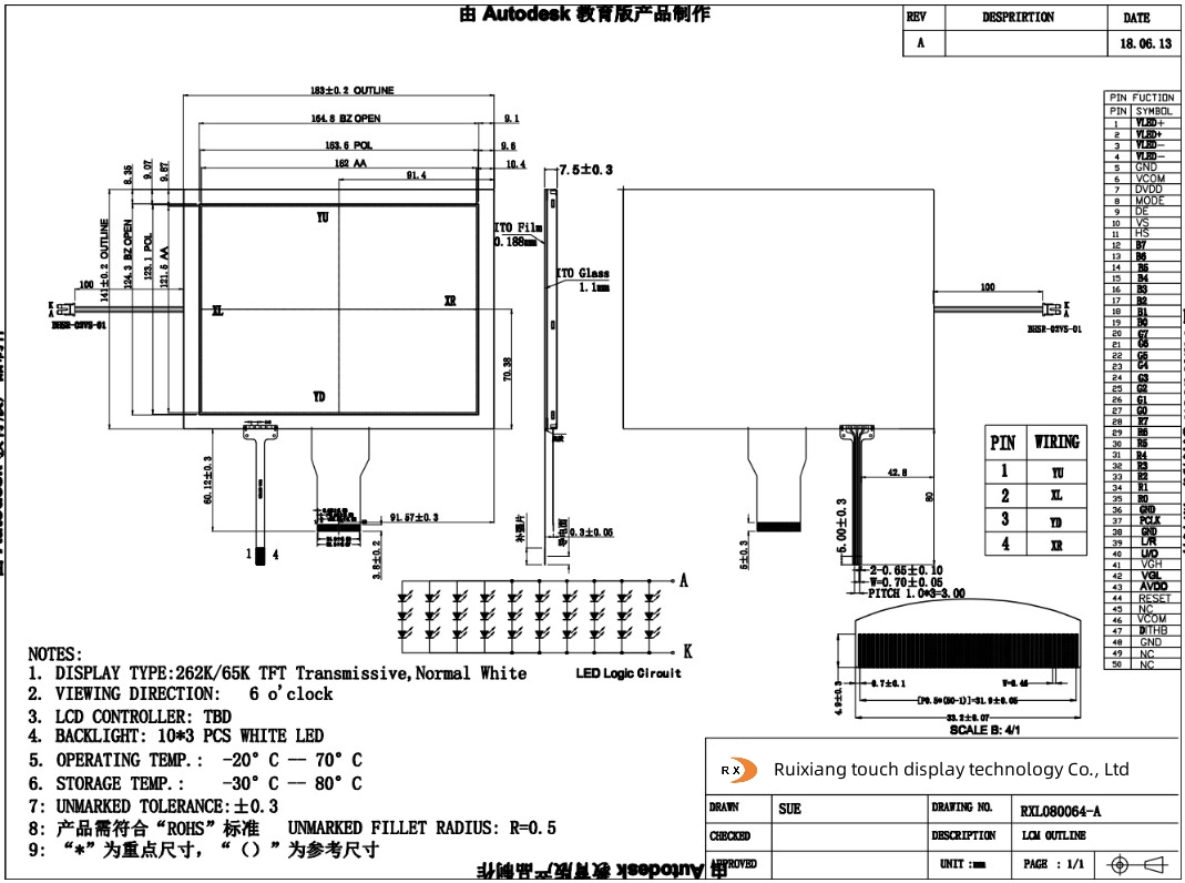 1 Tft Display