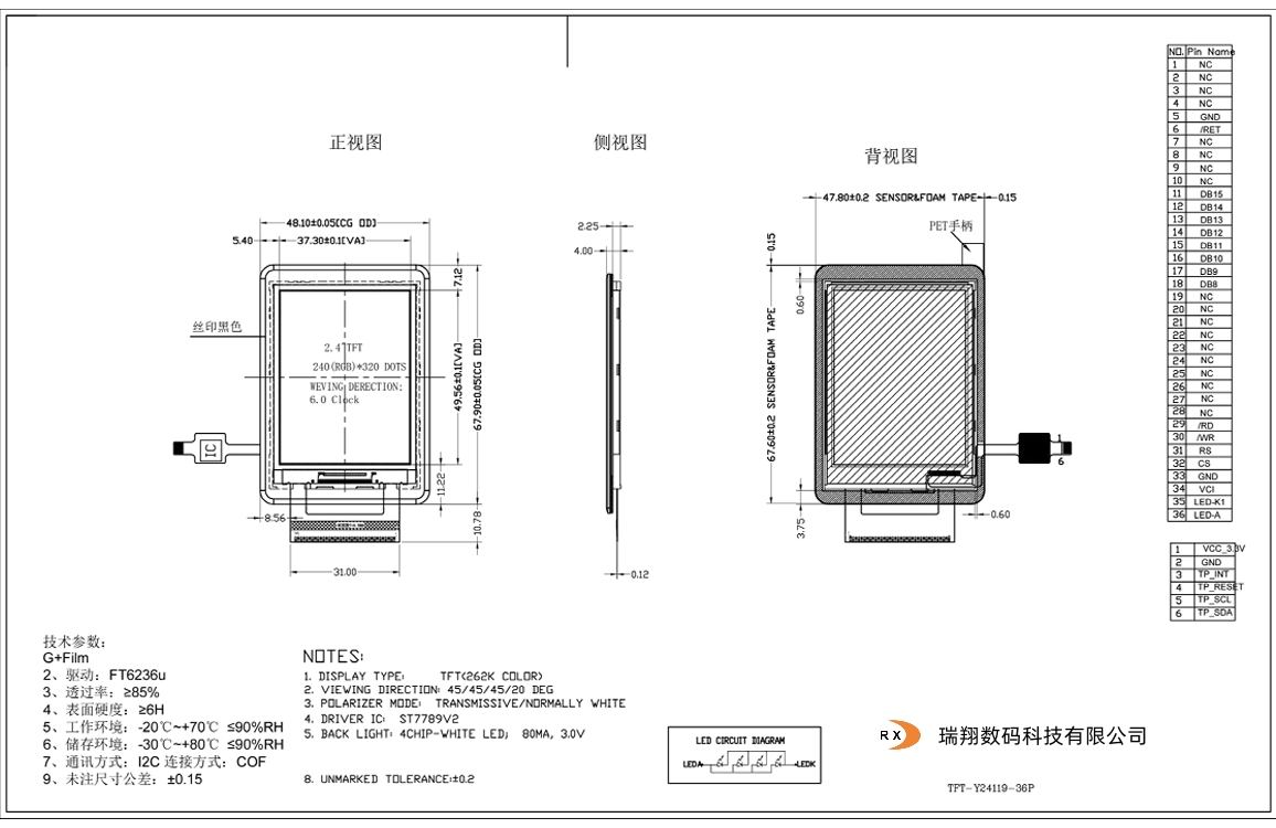 1 rgb tft display