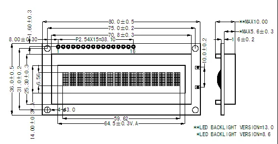 single line lcd display
