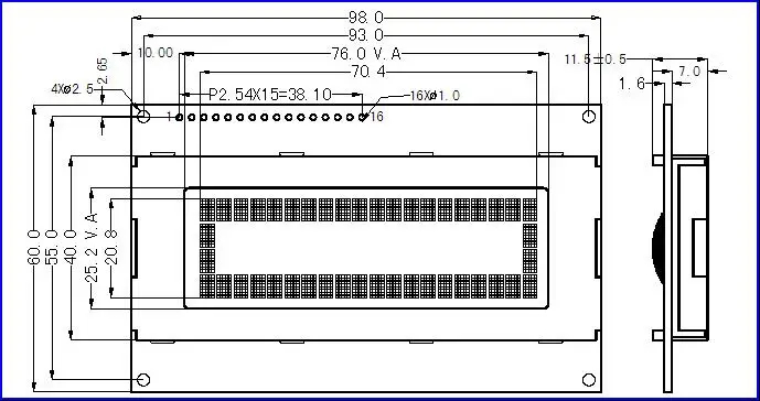 Electronic scale screen
